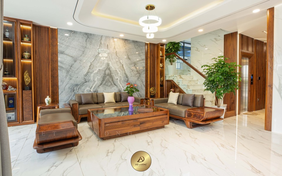 Thi công biệt thự gỗ óc chó Đồng Nai - Chị Dung